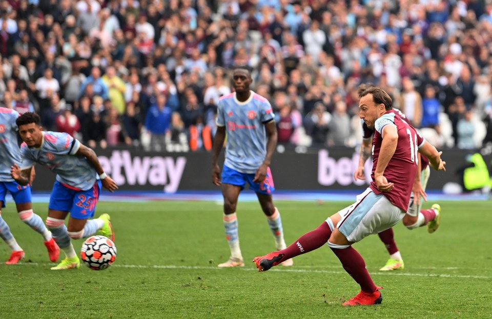 Mark Noble missed a last-gasp penalty for West Ham