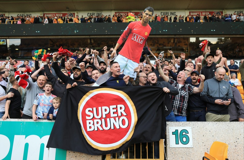 Man Utd fans sang Ronaldo's name throughout their recent victory at Wolves