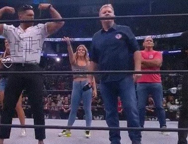 Paige VanZant made an appearance on AEW Dynamite on Wednesday night