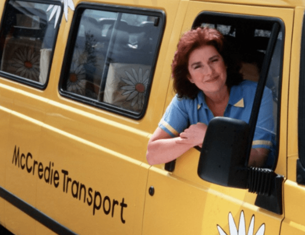 Edie McCredie drove the school bus