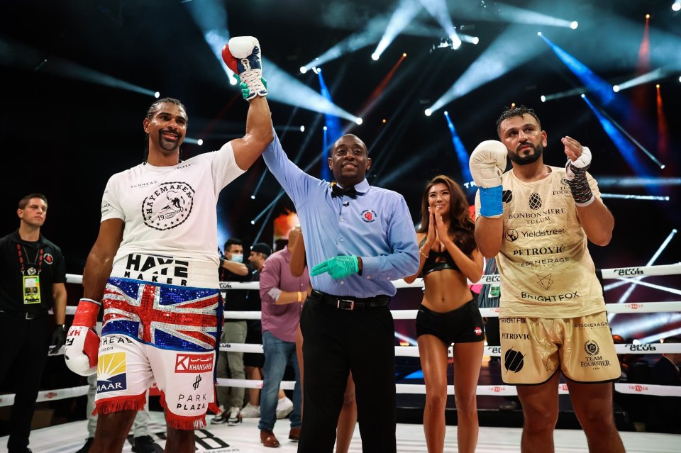 David Haye beat Joe Fournier in his comeback fight