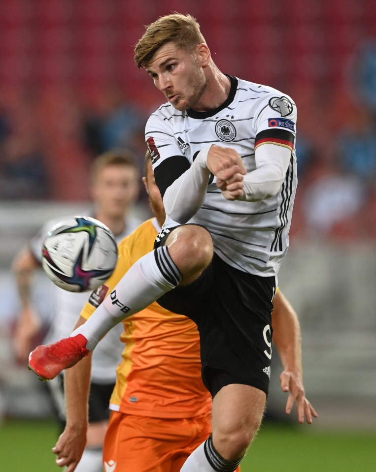 Werner executed a smart backheel flick to tee up Reus for Germany's third