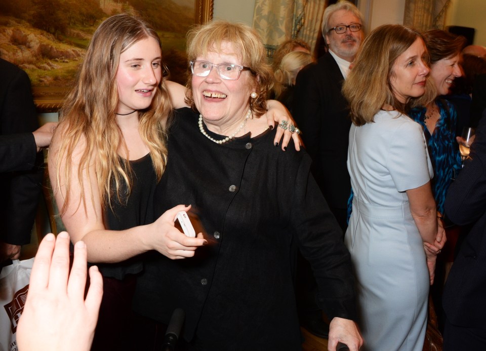 The PM’s daughter Lara Lettice Johnson (L) and her grandmother Charlotte at the launch of Boris’ book in 2014