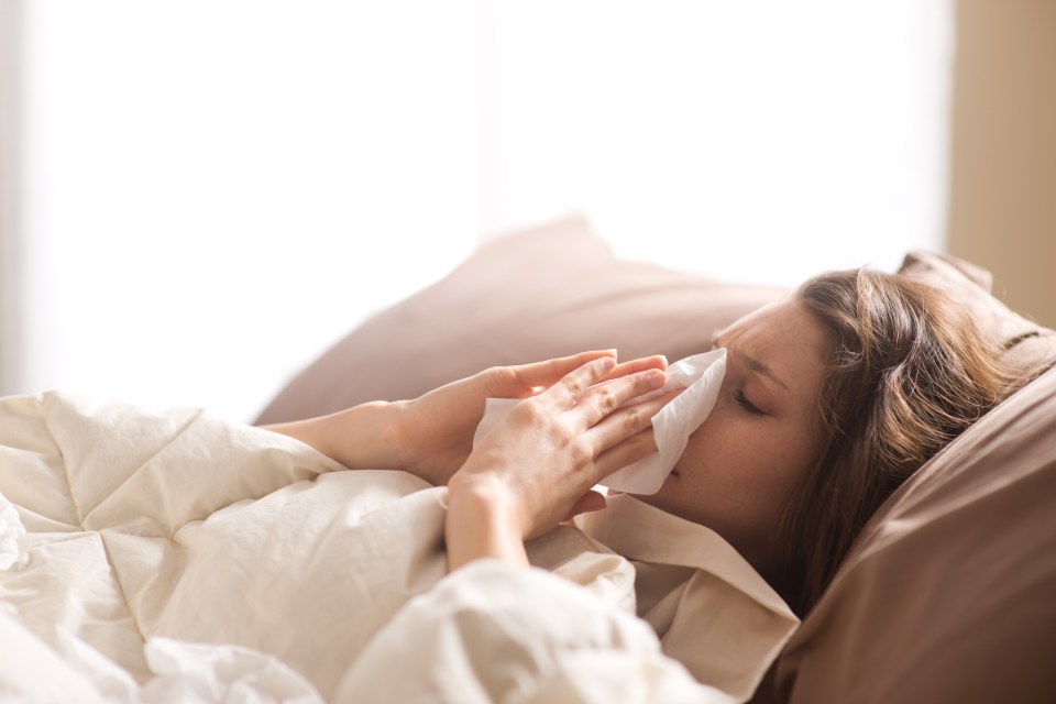 Many people are experiencing a cold with symptoms such as a sore throat and a cough