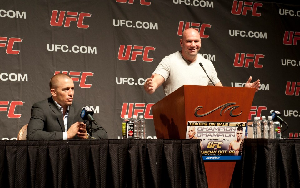 UFC chief Dana White blocked Georges St-Pierre from boxing Oscar De La Hoya