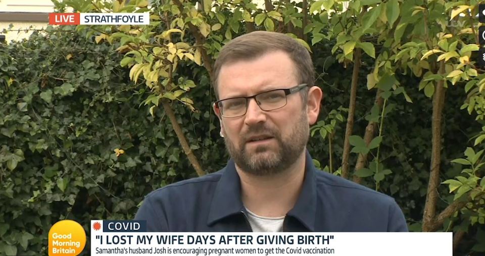 Josh pleaded with people to get the vaccine on Good Morning Britain