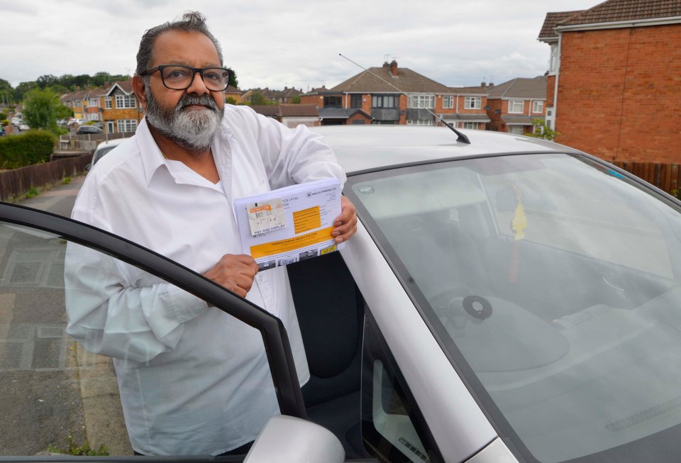 Kanti Lad said he did enter the correct vehicle details - but the private parking firm refuse to budge