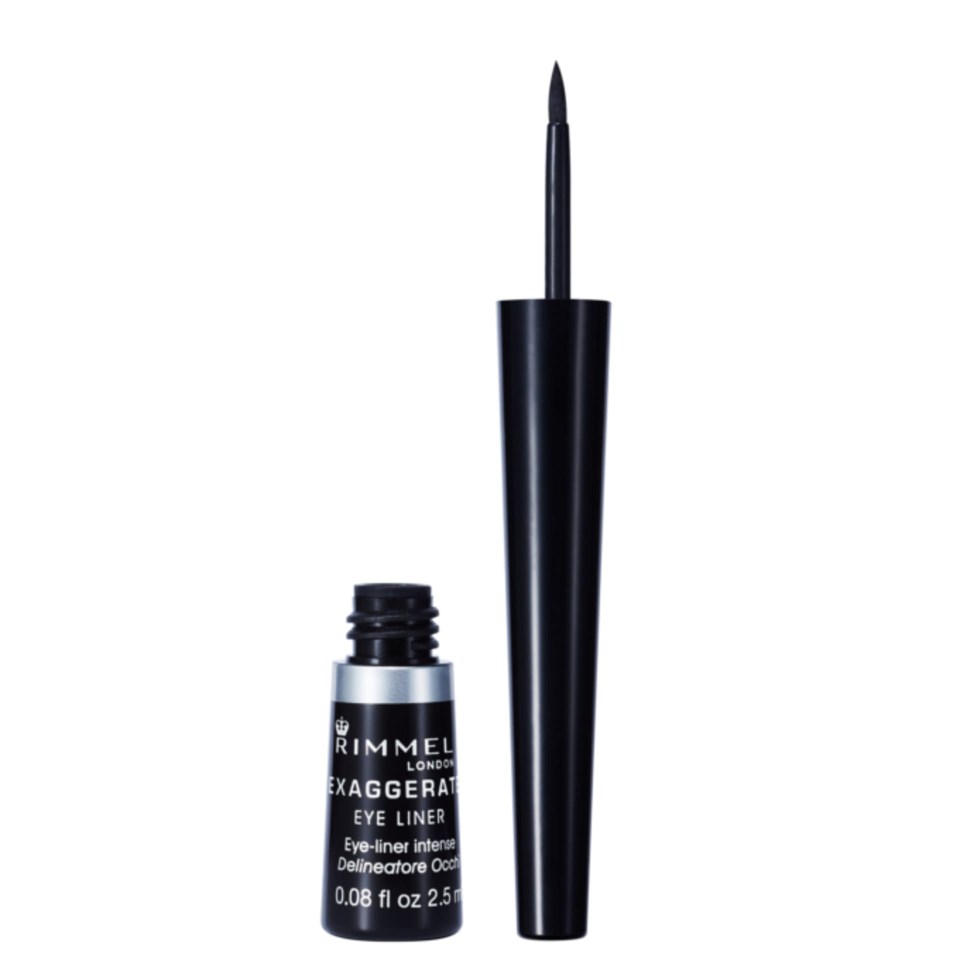 Rimmel’s Exaggerate Liquid liner is long-lasting and comes in at less than a tenner