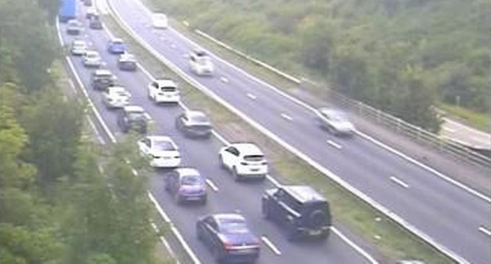 Holiday traffic has blocked up the A30