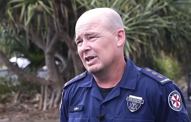 NSW ambulance inspector Chris Wilson became emotional while speaking about the attack