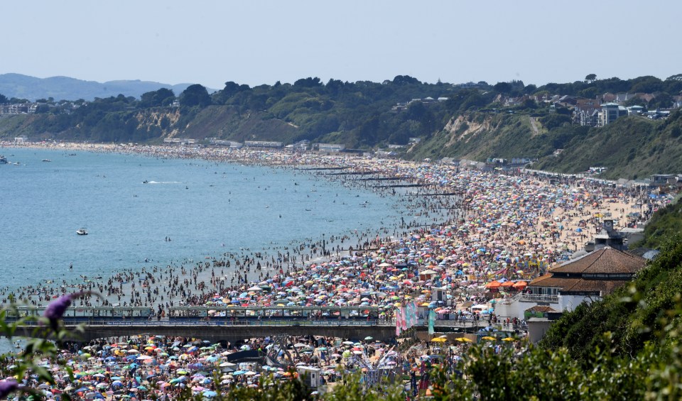 The schoolgirl was attacked on the busy Bournemouth beach on the hottest day of the year