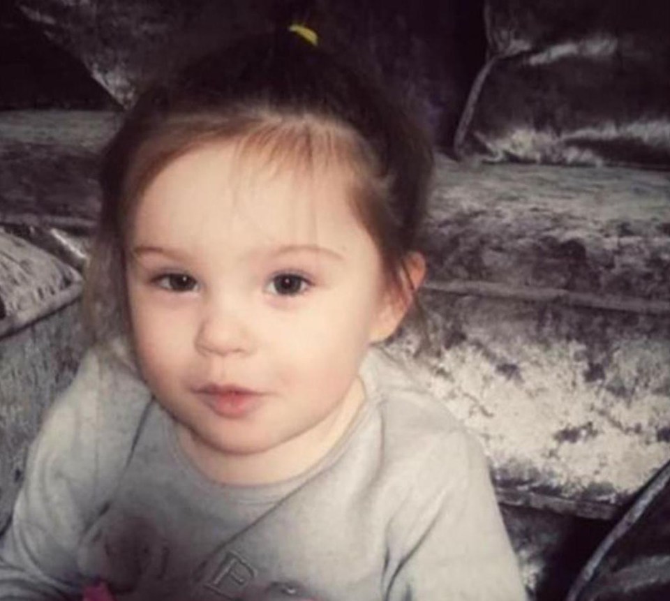 Little Aaliyah Jayde Nolan died suddenly at her home in Cheshire