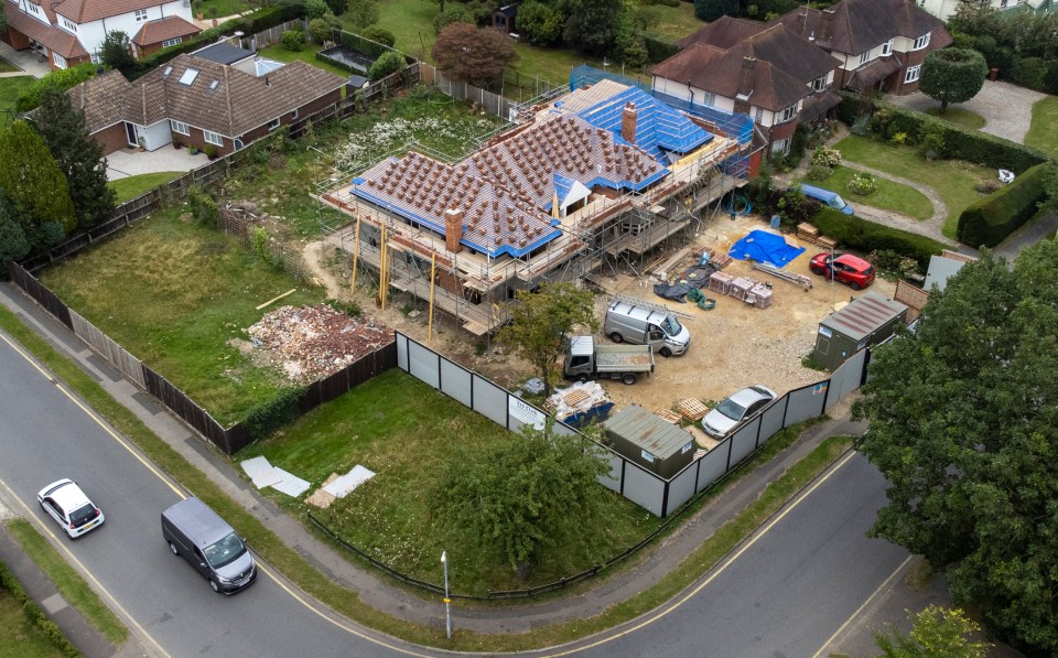 They have started to transform the roof with new tiles