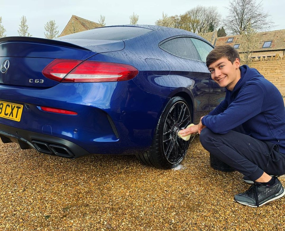 The AMG C 63 costs around £80,000