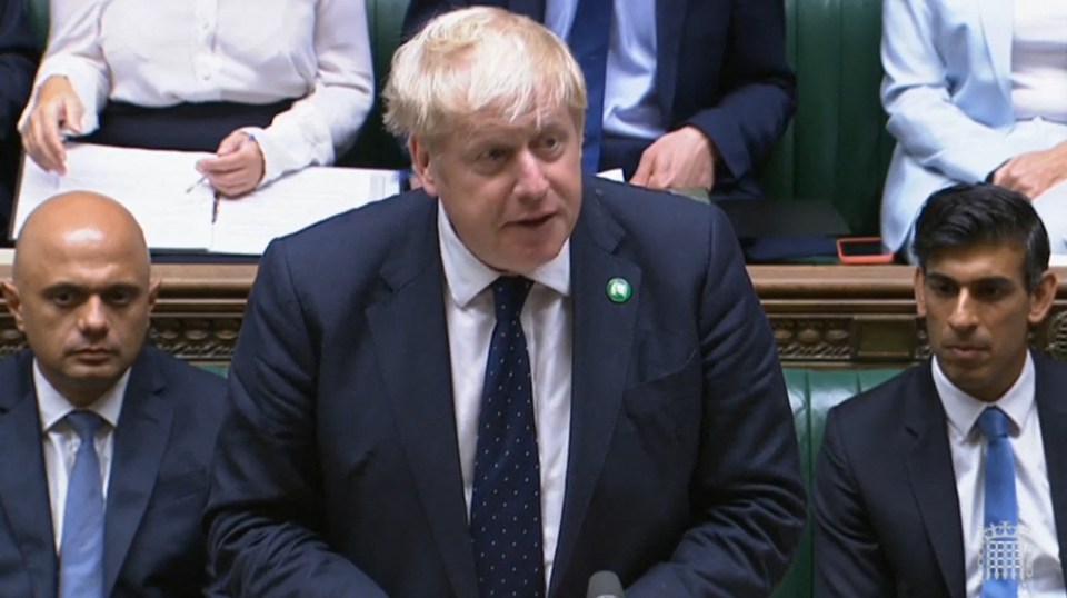 Boris Johnson announced the tax rises in the Commons today