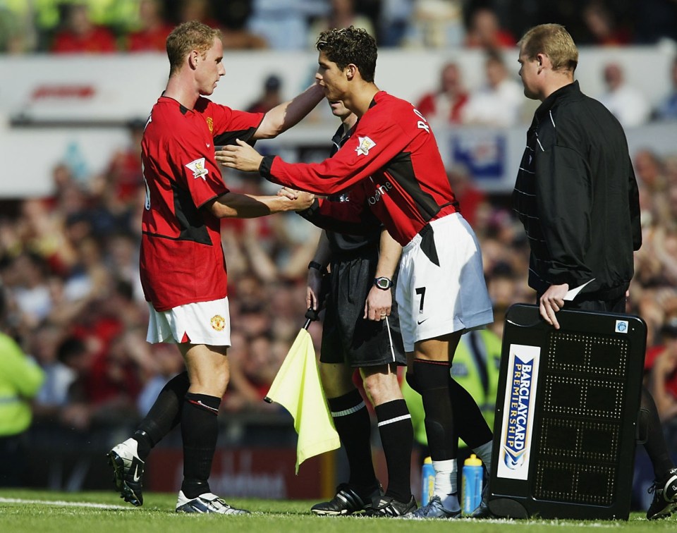 Ronaldo made his original United debut in 2003 as sub for Nicky Butt against Bolton