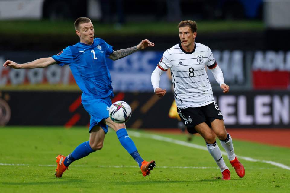 Germany were flying home from a 4-0 win in Iceland