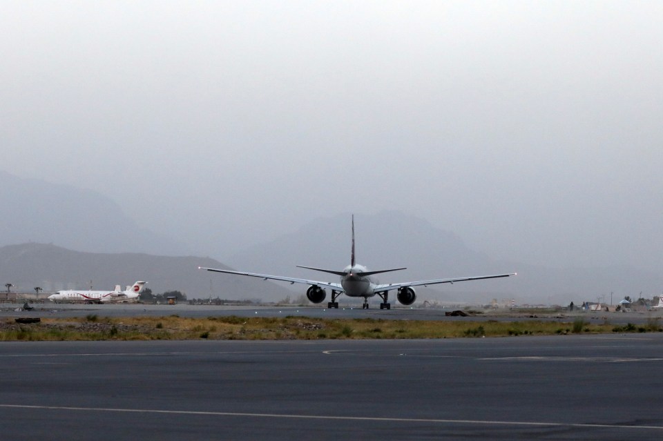 The first international flight from Kabul since the departure of US troops carried 13 British citizens