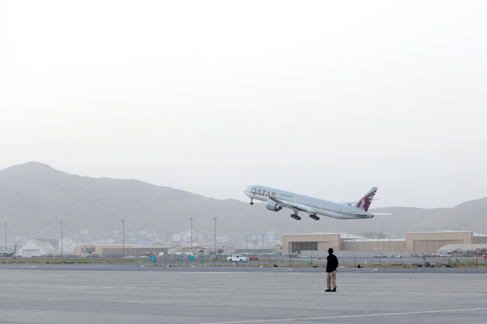 The Qatar airways flight to Doha carried around 200 passengers