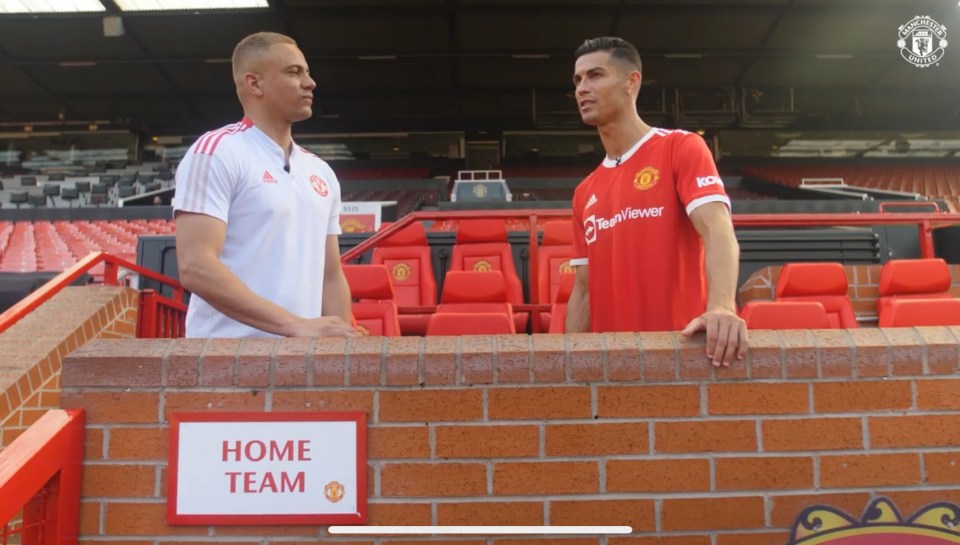 The 36-year-old was being interviewed by former team-mate Wes Brown