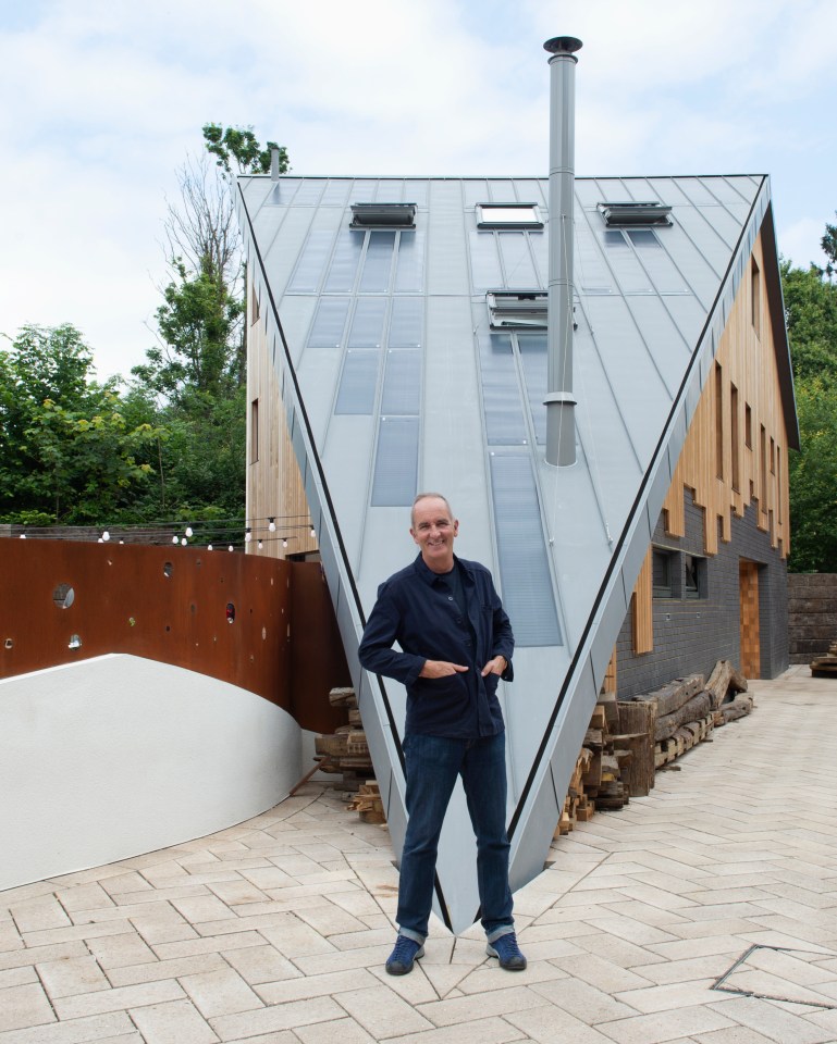 Thankfully, the couple were still able to complete their triangular home and Kevin McCloud was impressed