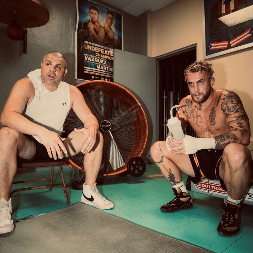 Coach BJ Flores with YouTube star Jake Paul