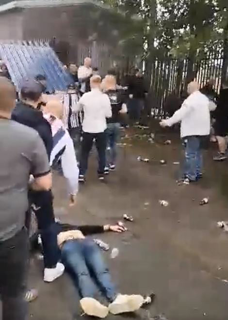 A fan was ‘knocked unconscious’ in shocking scenes following West Brom v Millwall