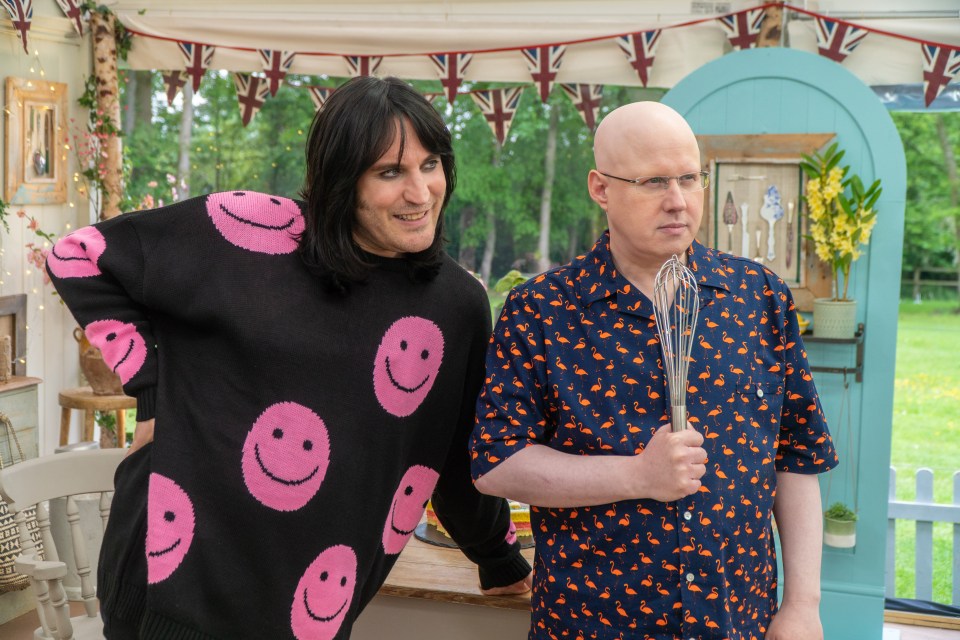 Noel Fielding and Matt Lucas host The Great British Bake Off