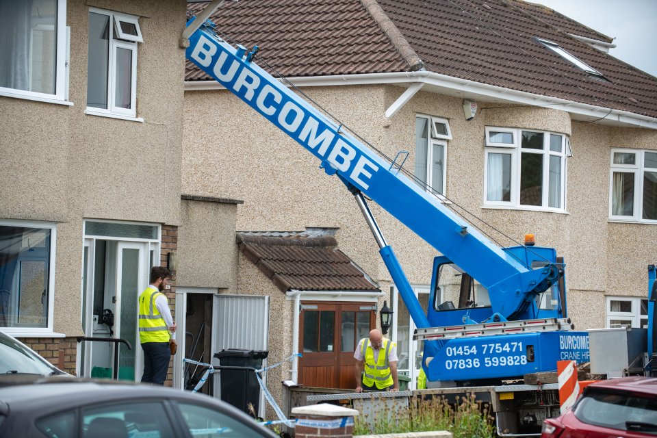 He died at the scene at a property in Bristol