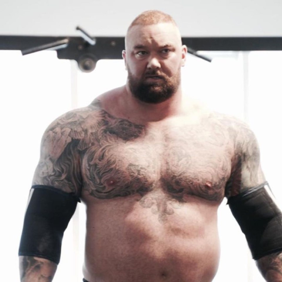 Hafthor Bjornsson weighed as heavy as 32 STONE while competing in strongman