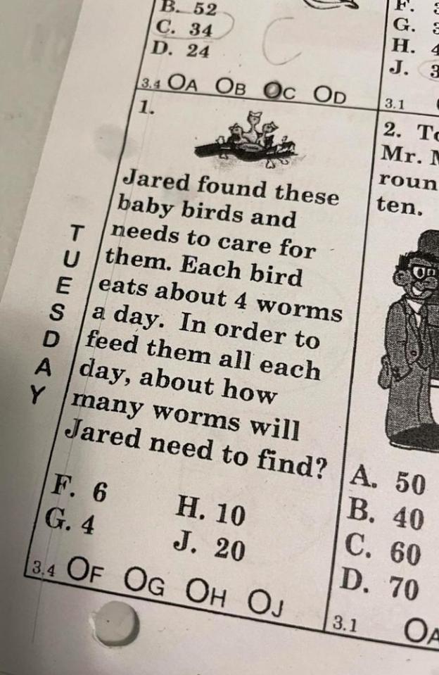 Parents have been left stumped by this tricky maths question