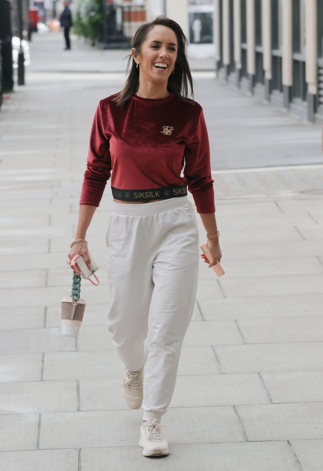 Janette Manrara at the BBC studios