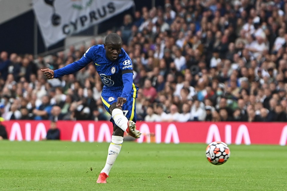 N'Golo Kante doubled Chelsea's lead with a deflected effort