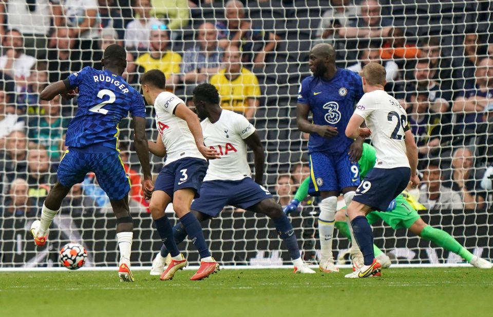 Antonio Rudiger scored Chelsea's third goal in a dominant display