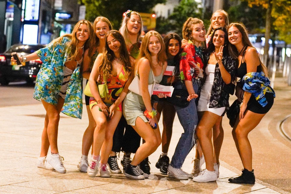 Students make the most of Freshers Week in Nottingham city centre