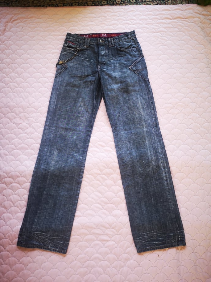 D&G jeans which she bought for £8 which sell for up to £775