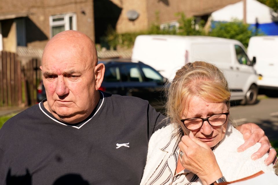 The pair sold sweets after meeting a local sufferer, pictured are Debbie and Trevor Bennett, the grandparents of two of the victims