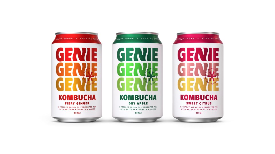 Genie’s dry apple kombucha tastes like dry cider without the alcohol