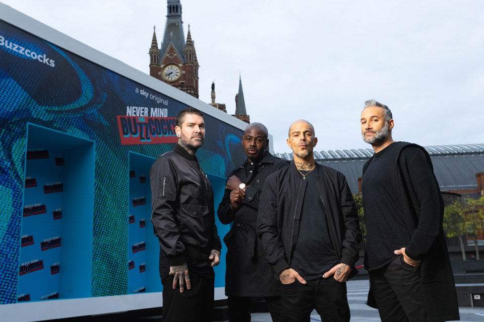 Boyz on Block is made up of (L-R) Shane Lynch, Ben Ofoedu, Abz Love and Dane Bowers