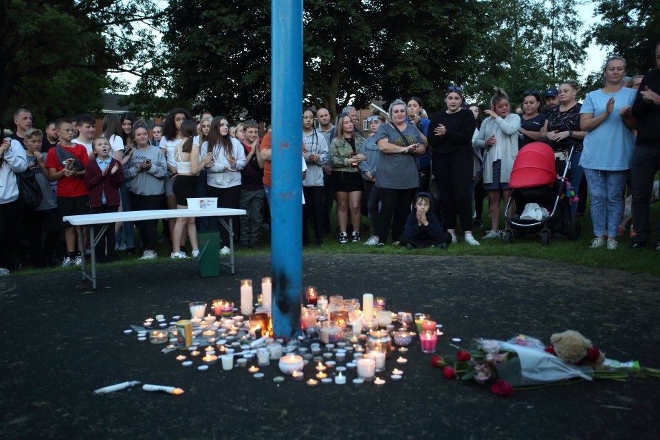 A vigil was held later in the village to remember those who died