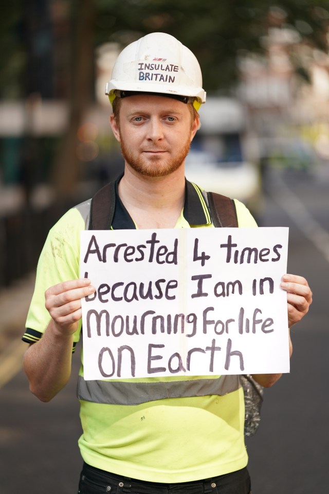 Claiming he was saving lives by sitting in the road, he said: 'I don’t think I’m a hypocrite'