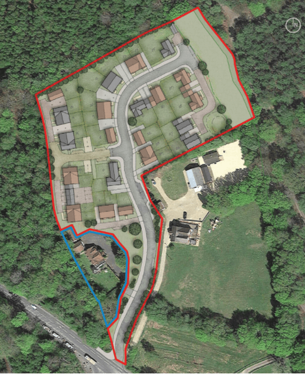 The proposed new homes near the star's home