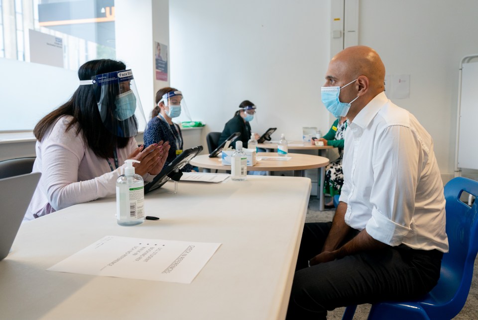 Mr Javid spoke to staff at the University College London’s Bidborough House