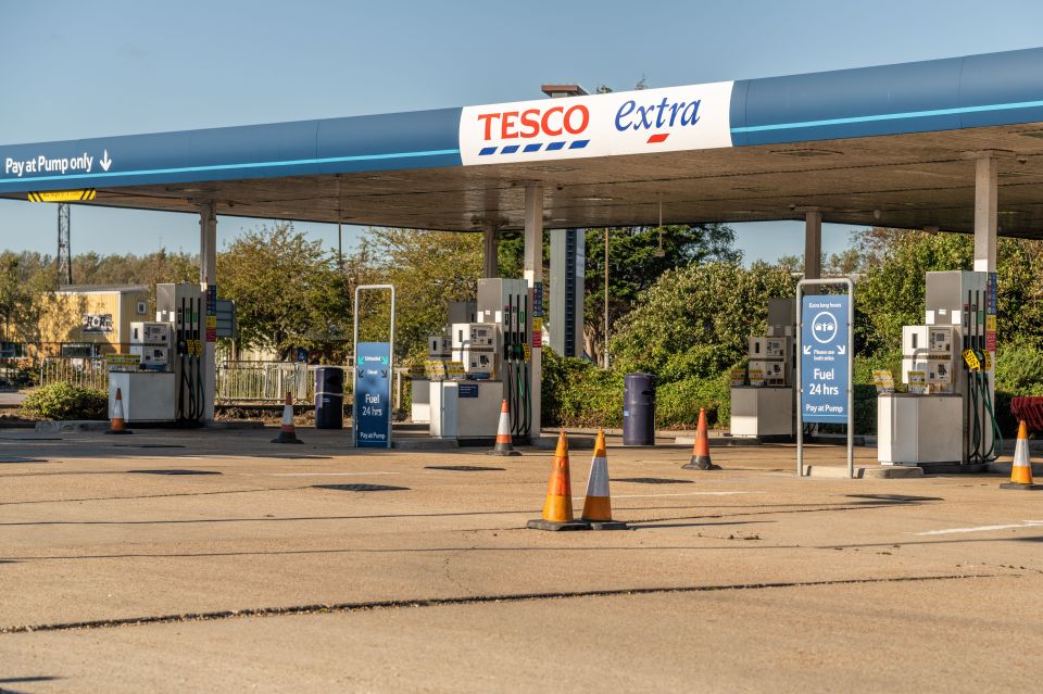 Many petrol stations have run completely dry