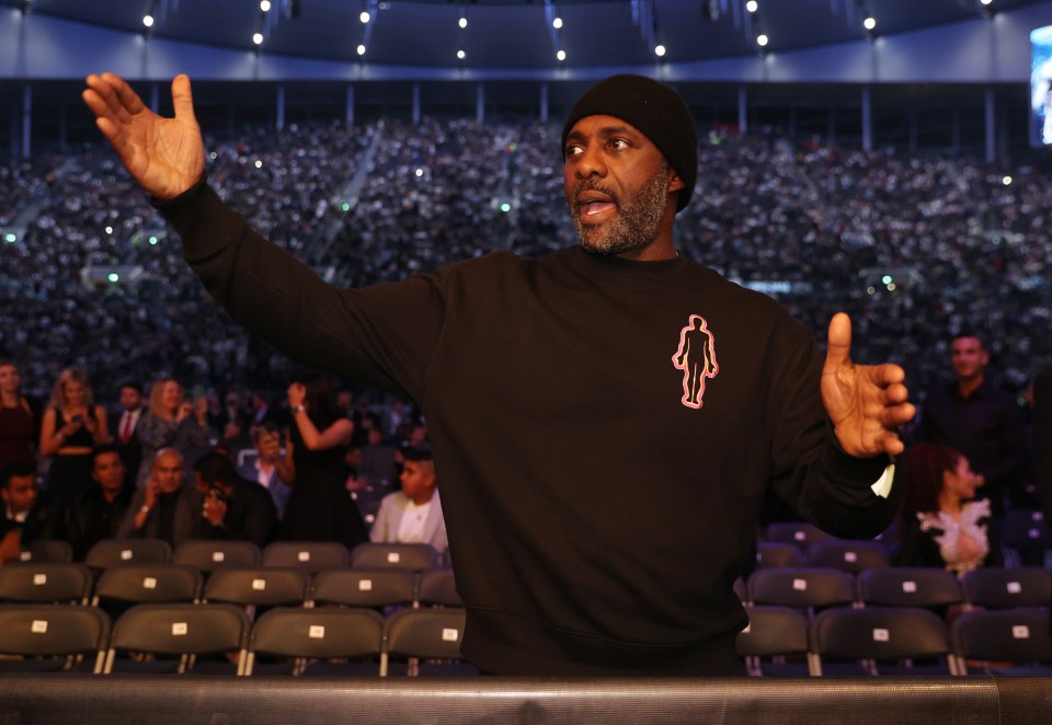 Hollywood A-lister Idris Elba supported his pal Anthony Joshua