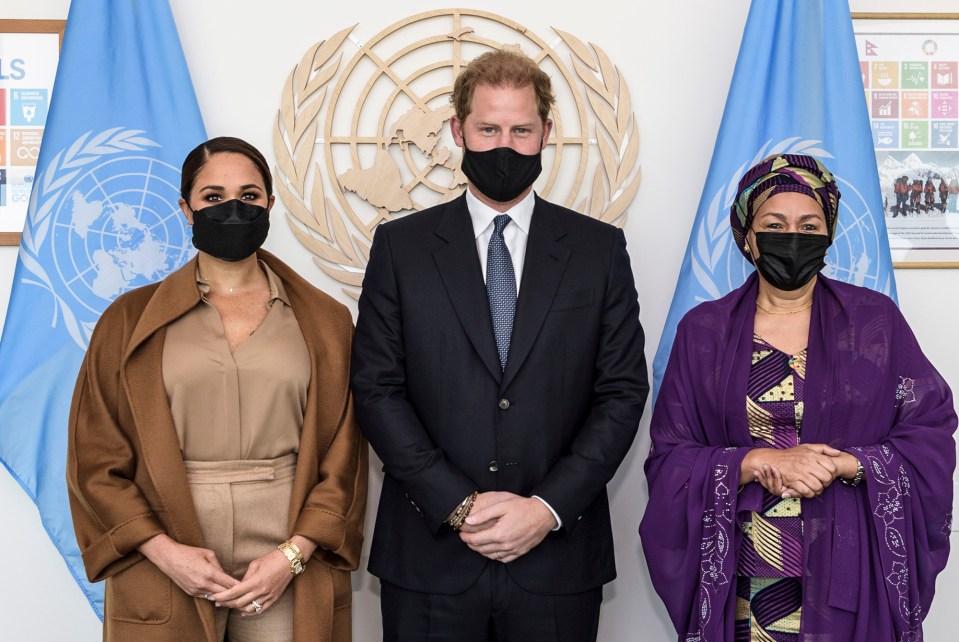 The couple met the Deputy Secretary-General Amina Jane Mohammed at the UN