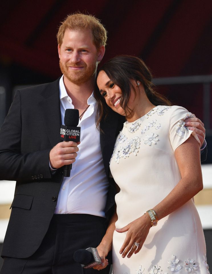 Harry and Meghan addressed the crowd in Central Park