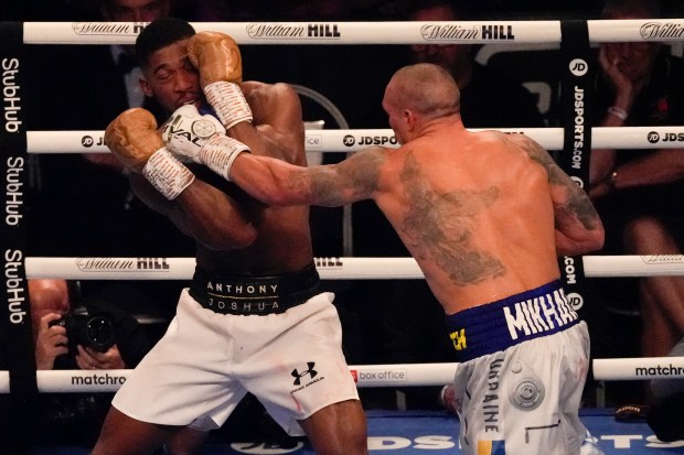 Joshua was easily beaten by  Usyk at the Tottenham Hotspur Stadium