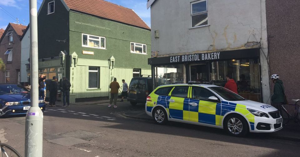 Police arrived at the scene in Easton, Bristol