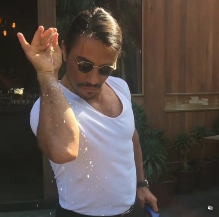 Salt Bae shot to fame with his signature sprinkle